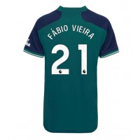 Arsenal Fabio Vieira #21 Tredjedrakt Dame 2023-24 Kortermet